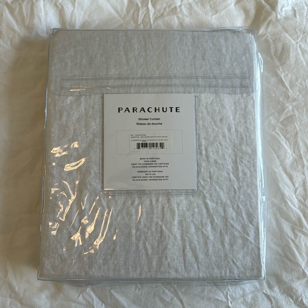 ✨Parachute Linen Shower Curtain in White